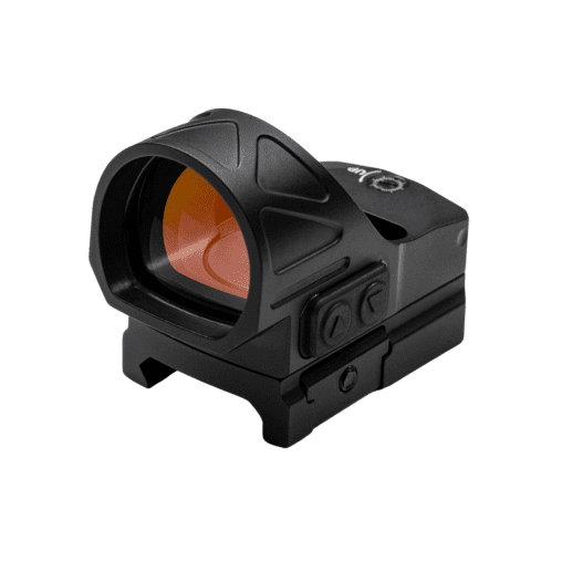 Front lens view of the Gideon Optics Omega red dot sight